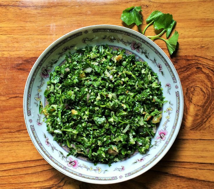 Gotukola Mellum (Tempered Leafy Greens)
