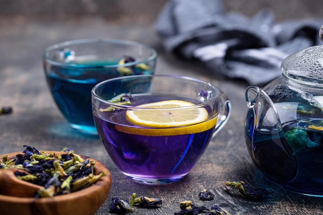 Blue Pea Tea - Butterfly Pea / Nil Katarolu (with Honey & Lime)